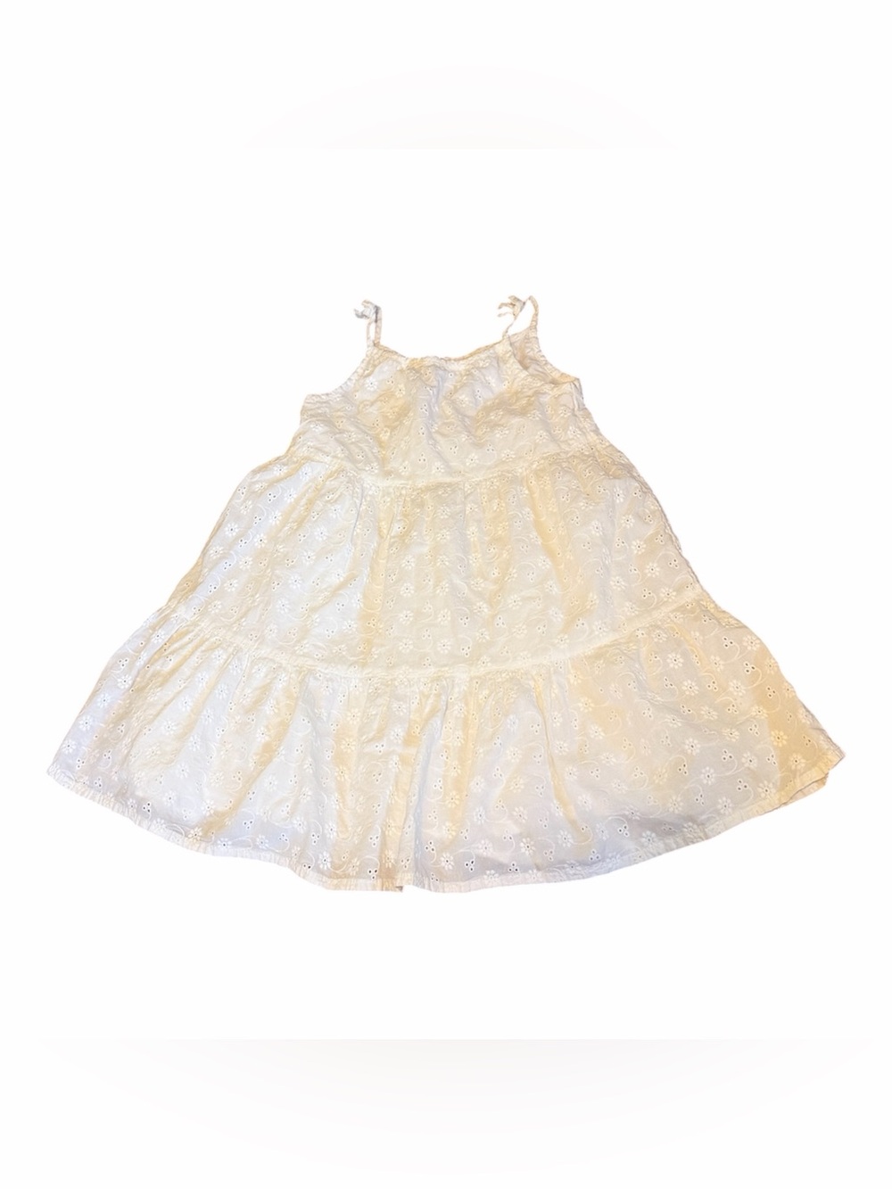 Little Girls White Eyelet Sundress